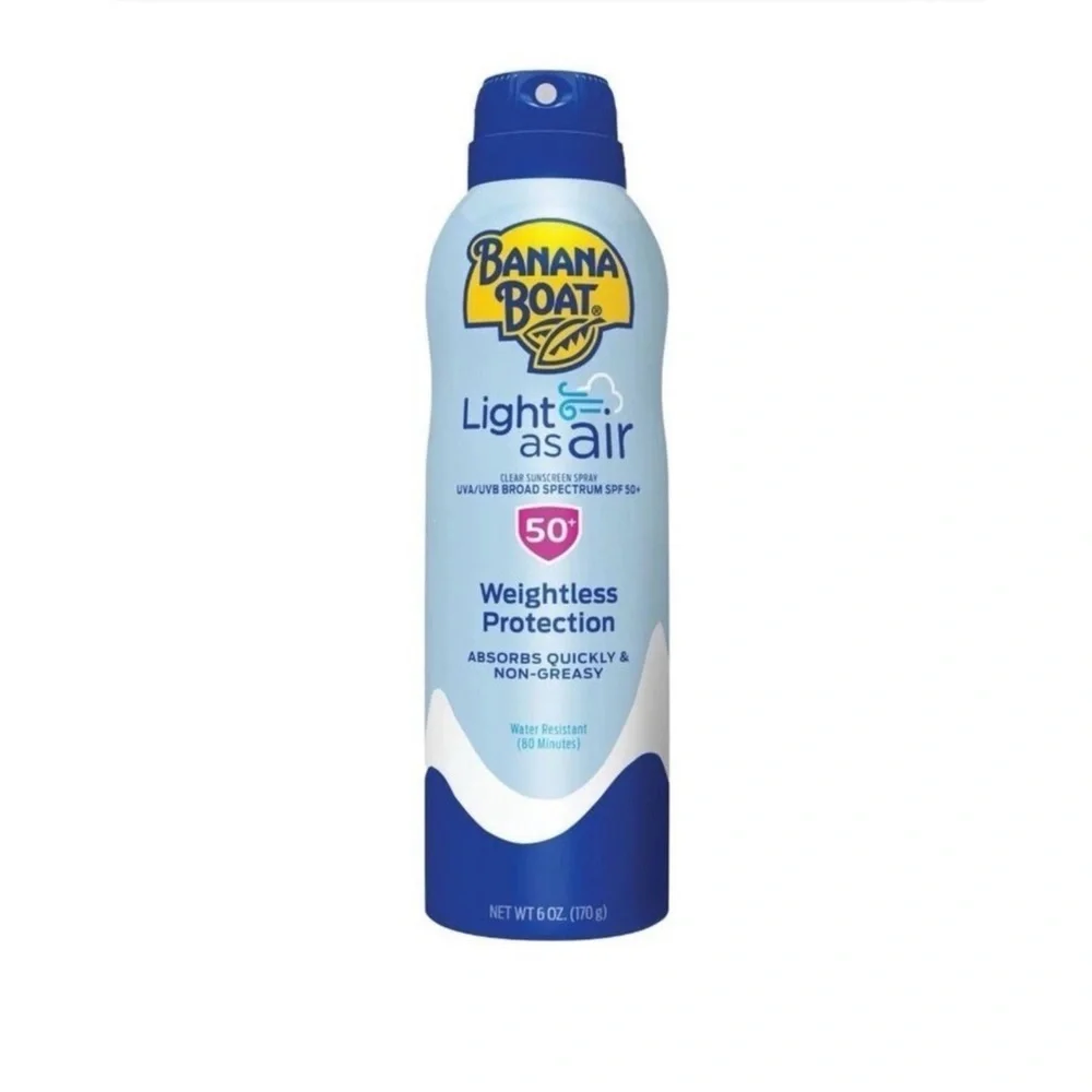 Banana Boat Light as Air SPF 50 Sunscreen Spray Banana Boat, New